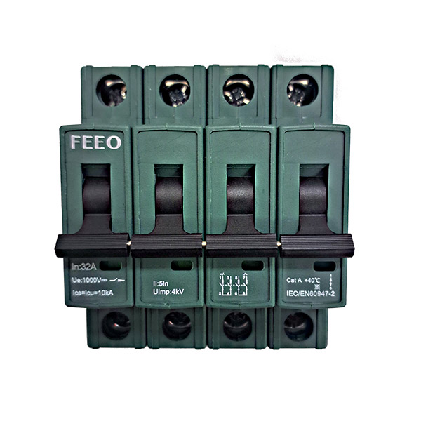 MCB DC 4P 32A 1000V 3 MCB DC 4P 32A 1000V, FPV-63DC-0432