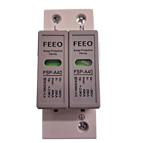 Bộ Cắt sét AC 1P+N 40kA 3 Thiết Bị Chống Sét 1 Pha FSP-A40