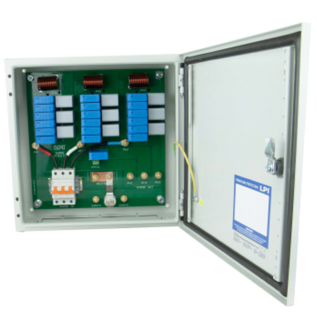 Tủ cắt lọc sét 3 pha 32A 3 Tủ cắt lọc sét 3 pha 32A LPI