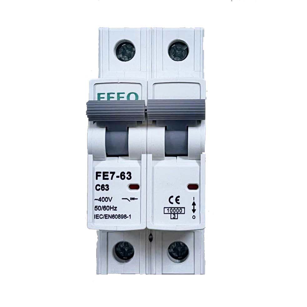 MCB AC 2P 63A 2 Feeo MCB AC 2P 63A